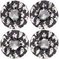 thumbnail image 2 of Shower Caps,Cute Halloween Ghosts Pattern Waterproof Shower Cap for Women 4 Pieces,Double Reusable Hair Cover for Shower PEVA Elastic Stretch Hem, 2 of 7