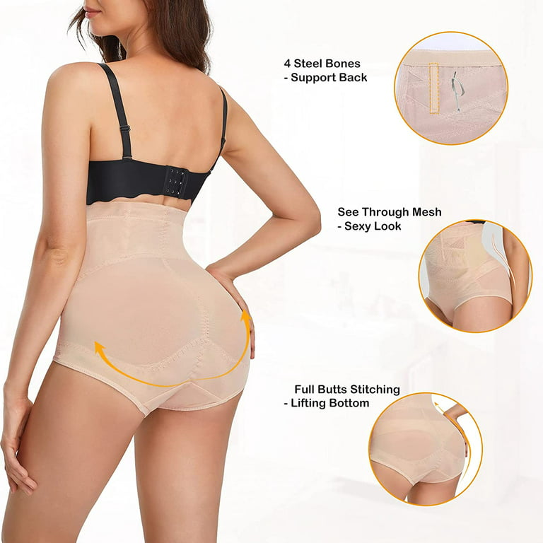 Zukuco Women Shapewear Tummy Control Panties Hi-Waist Body Shaper