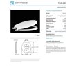 thumbnail image 2 of Centoco 700-416 Biscuit Premium Molded Wood Toilet Seat, 2 of 7