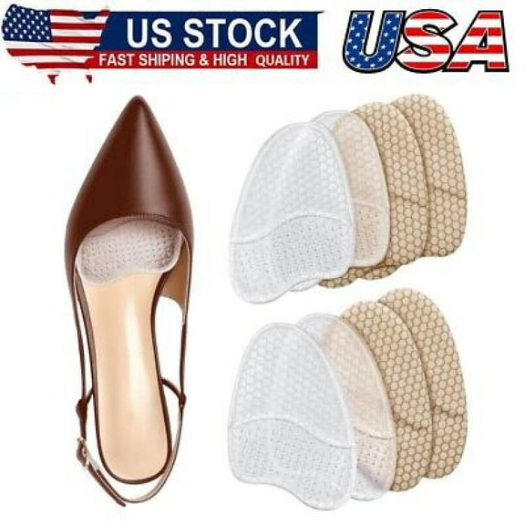 4Pairs Metatarsal Pads Women,Ball of Foot Cushions,Heel Pads for Shoes,High Heel