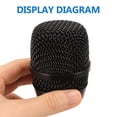 thumbnail image 4 of MOVTOTOP Microphone Replacement Grille Black Metal Cover for Universal Use Enhances Sound Quality, 4 of 7