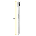 thumbnail image 4 of Spatula with Raised Center, 5.75" - Stainless Steel, Polished - Dual Ended, Flat End & Scoop End - Eisco Labs, 4 of 4