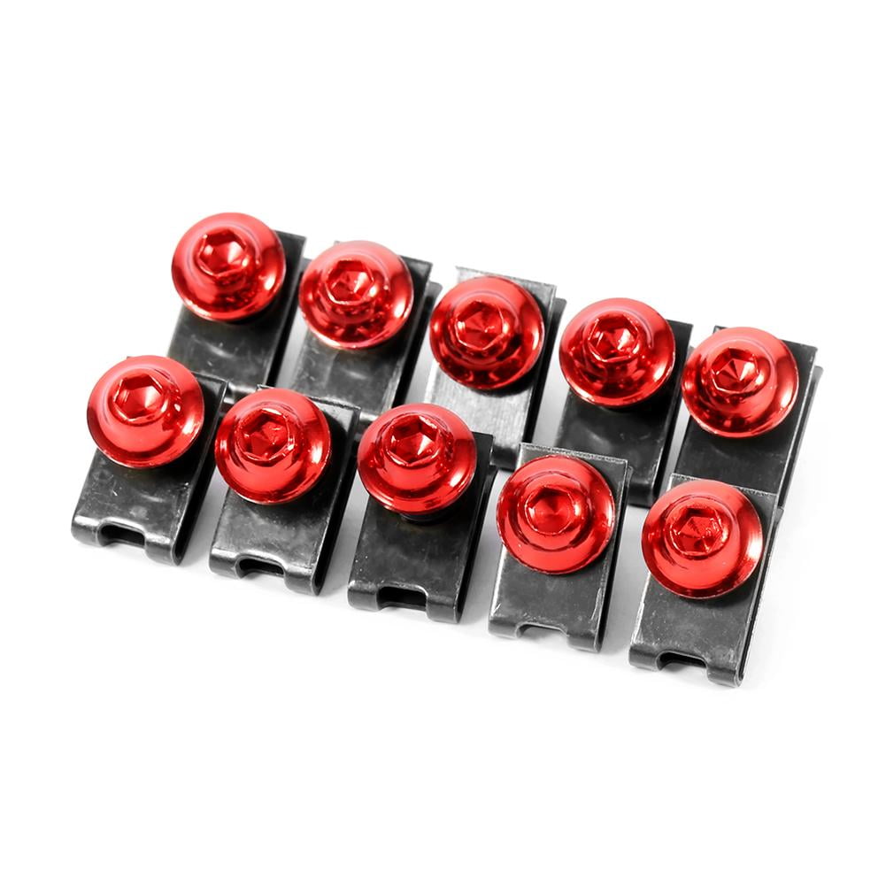 Tebru 10x M5 Motorcycle Fairing Body Bolt Kit Screw Spire Speed