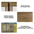 thumbnail image 5 of HOTEEL 12'x12' Ez Pop Up Gazebo Tent for Camping, Screen Tent with Removable Roof, Waterproof, UV Resistant, Portable Carry Bag,Brown, 5 of 11