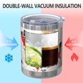 thumbnail image 2 of 12oz Tumblers White Chicken Folk Pattern Vacuum Insulated Stainless Steel Travel Tumbler Cups Mug with Lid and Straw for Beer,Coffee,Beverages with Cleaning Brush for Cold & Hot Drinks, 2 of 5