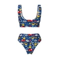 thumbnail image 5 of Daiia Animals Rescue Team Women's Bikini Set Two Piece Swimsuit High Waisted Bikini Adjustable Straps Bikini Perfect for Beach, Pool, and Summer Vacation-, 5 of 9