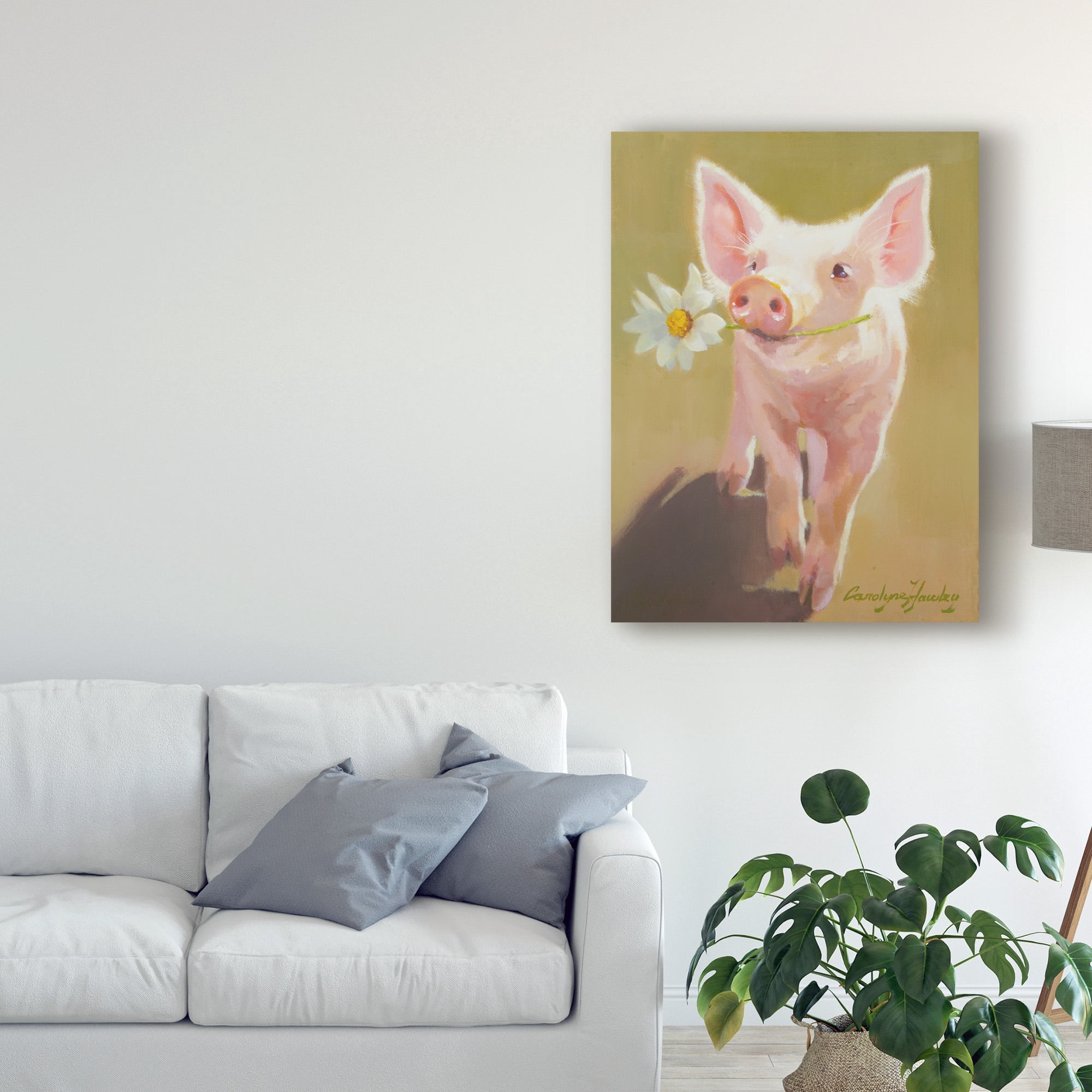 Life as a Pig IV' Canvas Art by Carolyne Hawley