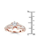 thumbnail image 3 of Ladies Unique 14K Designer Natural 1.1 Ctw Diamond Engagement Ring (Rose Gold Size 8), 3 of 3
