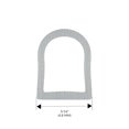 thumbnail image 3 of Brixwell 99124-XCP20 CRL Clear Anodized Low-Profile 3/16" (4.8 mm) Wide Dual Seal Aluminum Spacer - 152" Stock Length - pack of 20, 3 of 3