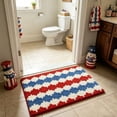 thumbnail image 6 of Clearance! Patriotic Checkered Doormat Red White Blue Geometric Entry Rug 4th Of July Independence Day Non Slip Floor Mat for Front Door Porch Mudroom Patio Summer Party Welcome Mat Cookout Decor, 6 of 6