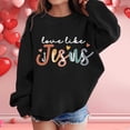 thumbnail image 2 of Glisme Toddler Girls Sweatshirt Letter Graphic Long Sleeve Crew Neck Fall Athletic Top Girls Casual School Daily Wear Size 4-5 Years Black, 2 of 5