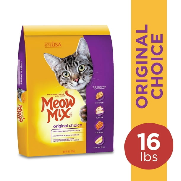 Meow Mix Original Choice Dry Cat Food 16 lb Walmart Business Supplies