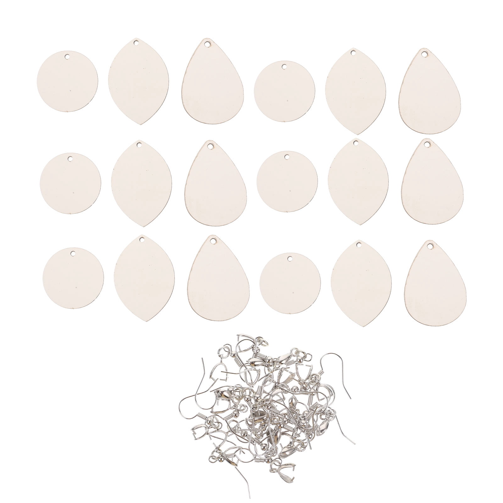 MLINS 72 Pcs  Sublimation Blank Products DIY Sublimation Earrings Blank Pendants Teardrop Earrings