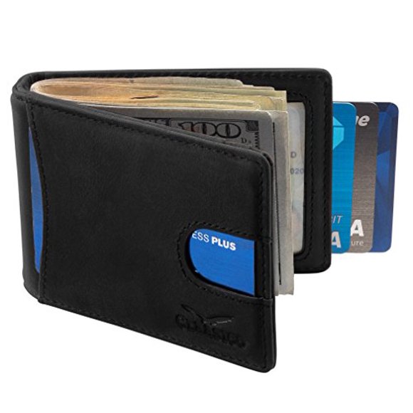 Mens Wallet Money Clip Inside