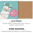 thumbnail image 6 of GZHJMY Square Drink Coasters 2 Pcs No Drama Cute Llama Absorbent Ceramic Coffee Coasters for Drinks with Cork Base Housewarming Gift for Home Decor, 6 of 6