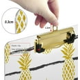 thumbnail image 4 of FMSHPON Summer Gold Pineapple on Striped Clipboard Hardboard Wood Nursing Clip Board and Pull for Standard A4 Letter 13x9 inches, 4 of 8