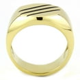 thumbnail image 3 of IP Gold(Ion Plating) Stainless Steel Ring with No Stone for Women Minimalist Theme No Stone Stone Color Style TK3598 Size 10, 3 of 5
