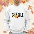 thumbnail image 2 of AWZXDE Men's Graphic Print Pullover Sweatshirt, Casual Letter Pattern Crewneck, Soft Long Sleeve Shirt White,XL, 2 of 4
