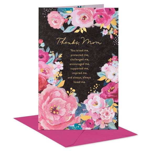 American Greetings Birthday Pop Up Card for Mother (Large Pink Flowers)