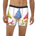 thumbnail image 2 of Cauagu Autumn Funny Gnomes Print Men's Boxer Briefs, Funny & Cute Underwear Elastic Waistband Briefs Ideal Gift for Men,1-Pack, 2 of 7