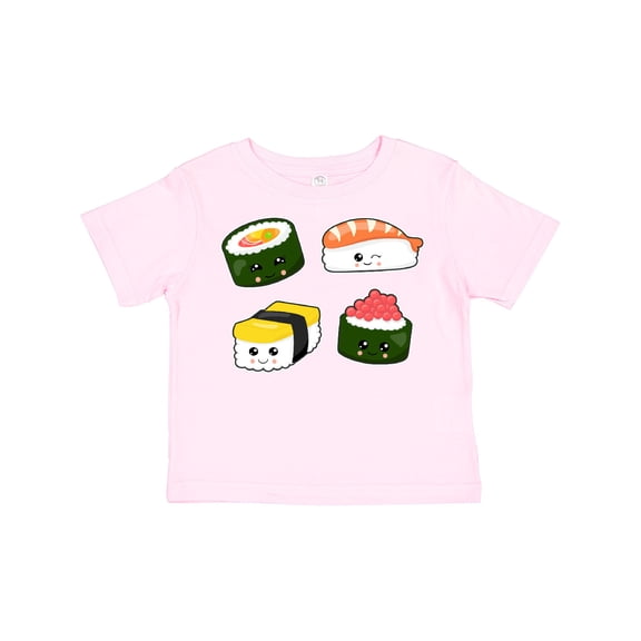 Inktastic Sushi with Faces Boys or Girls Toddler T-Shirt