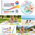 thumbnail image 6 of Acrylic Gel Pen, Painting Gel Pens Color Gel Pens for Adult Drawing with 1.0mm Tip Point - Colorful Acrylic Set - for Home School Crafting Sketching Journaling Writing Drawing Doodling, 6 of 9