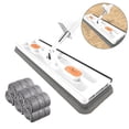 thumbnail image 1 of Almohadillas de microfibra Trapeador húmedo y seco Trapeador para pisos de madera dura (paño blanco de 6 piezas), 1 of 7