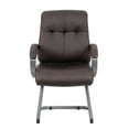 thumbnail image 6 of Boss Office Products B8779P-BN Double Plush Executive Guest Reception Waiting Room Chair, Brown, 6 of 7