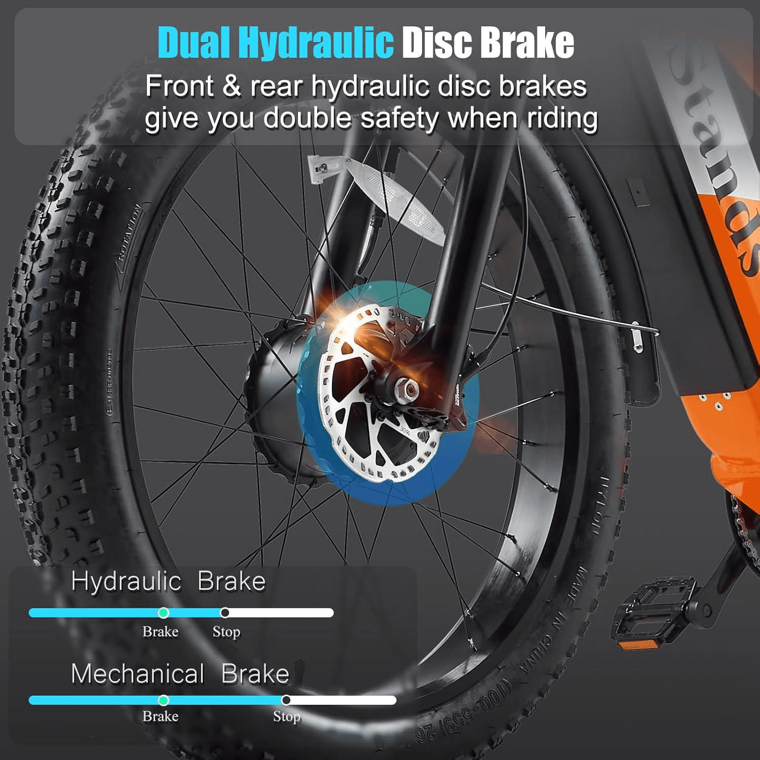 Dual Motors 2000W Electric Bike for Adult 48V 30AH Removable Battery Ebike 26"X4"Fat Tire up to 30MPH &120 Miles Long Range Off Road Beach Mountain Full Suspension Electric Bicycle