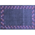 thumbnail image 1 of Ahgly Company Indoor Rectangle Abstract Blue Contemporary Area Rugs, 2' x 3', 1 of 4