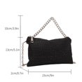 thumbnail image 4 of Bolso cruzados para mujer, con cadena de diamantes de imitación, sobre suave con cremallera, monedero para mujer, 4 of 6