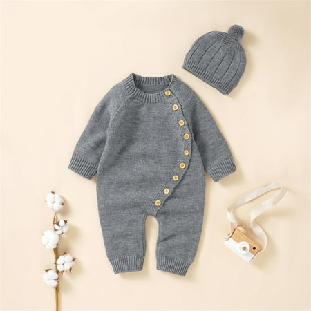 

TOWED22 Christmas Outfits For Toddler Boys Baby Boy Turtleneck T Shirt Romper Long Sleeve Leotard Onesie Solid Bodysuit Top Fall Winter Blouse for Grey