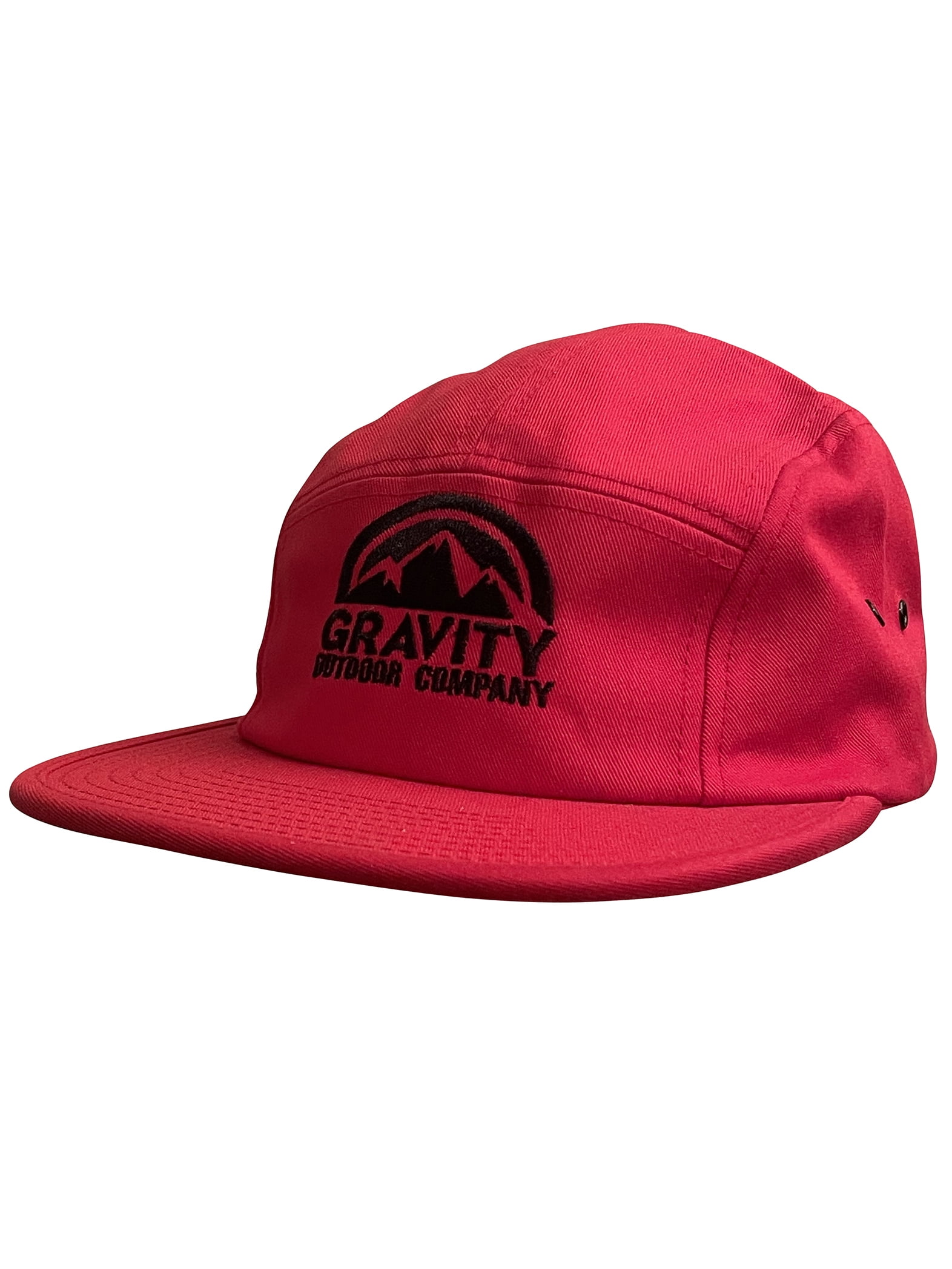 Gravity Outdoor Co. 5 Panel Hat - Red 