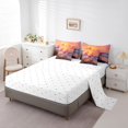 thumbnail image 4 of YST, Chic Flamingo, Bed in a Bag, Beach Theme, 7-Piece, Tropical Animal, , , , , , , Comforter Set, Full, 4 of 6