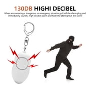 Dsseng 3Pcs Rechargeable Self Defense Keychain Alarm – 140 dB Loud Emergency Personal Siren with LED Light – SOS Safety Alert Device Key Chain for Women, Kids, Elderly