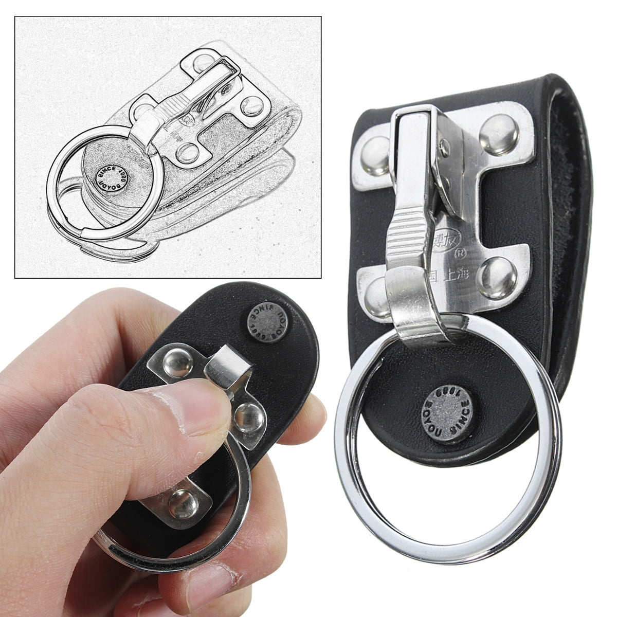 key chain holder for belt