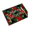 thumbnail image 2 of Rourlinge Christmas Plaid Placemats Heat Resistant Merry Christmas Printed Table Mats Washable Holiday Dining Room Table Decorations for Party Table Setting Supplies, 2 of 7