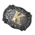 thumbnail image 1 of Western Cowboy Golden Initial Letter a-Z Metal Hebilla de Cinturón Accesorio K Hugo Los hombres hebilla de cinturón, 1 of 8