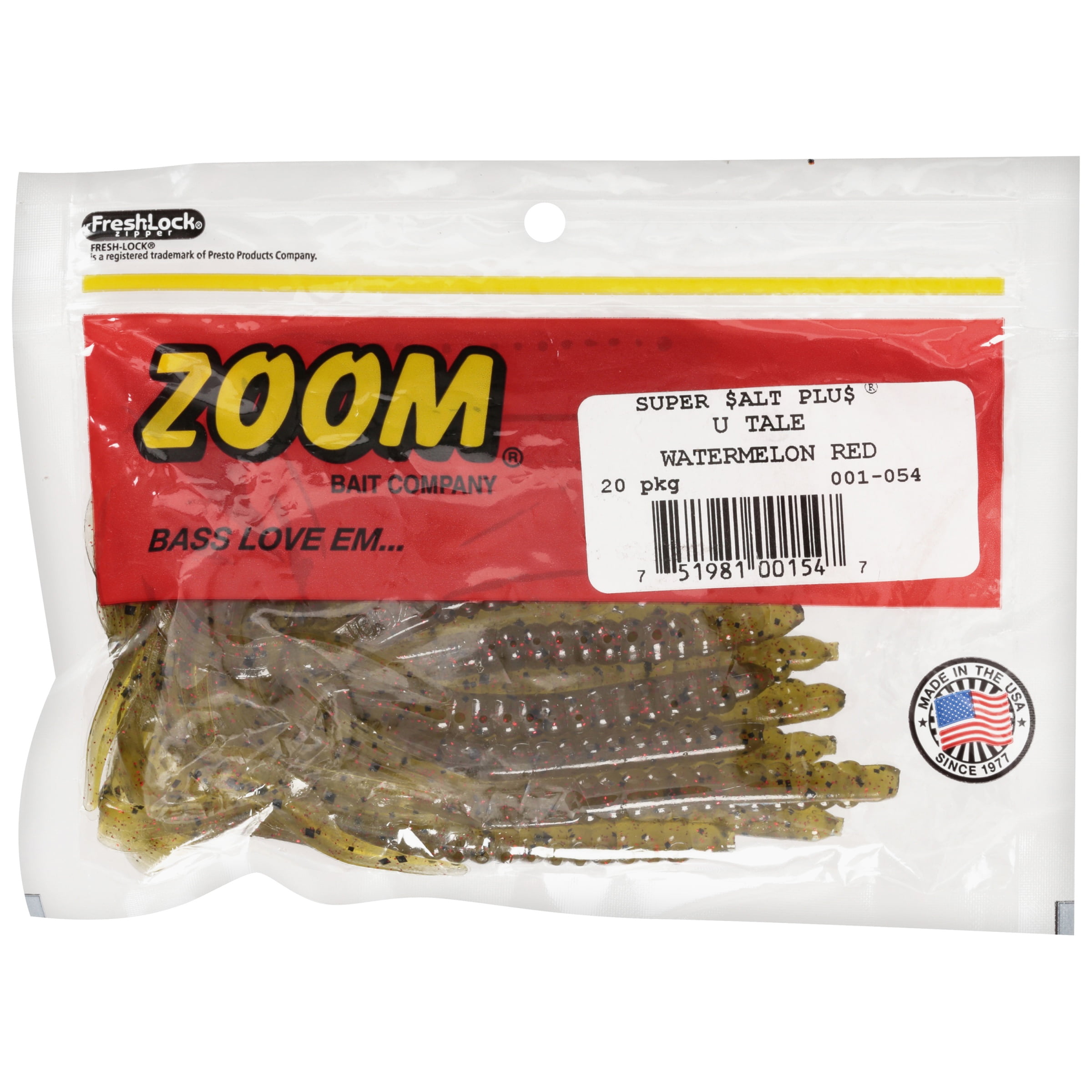 (2 pack) Zoom U-Tale 6'' Watermelon Red 20pk