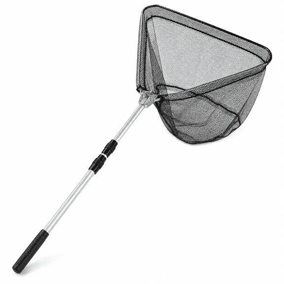 Kabuer Fishing Landing Net with Long Handle, Fishing Supplies for Men Women, Extend to 25-60 inch