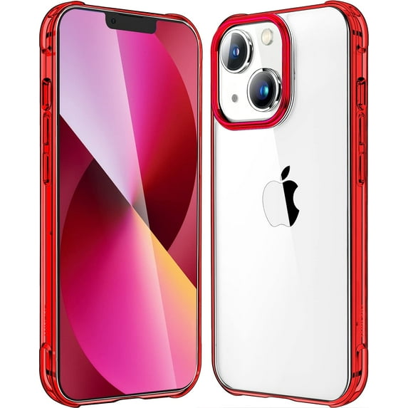 For iPhone 14 iPhone 13 Case Clear, Transparent Shockproof Bumpers Phone Cases for iPhone 13/14