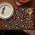 thumbnail image 4 of Red Dog Art Footprint Summer Placemats Table Placemats Set Of 6-Linen Kitchen Washable Placemats Table Mats 11.8"x17.7"Non-Slip Heat Resistant, 4 of 5