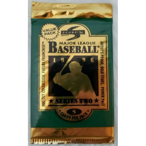 MLB 1996 Score Series Two Basbeall Hobby Pack (5 Cards Per Pack)