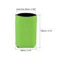 thumbnail image 2 of Uxcell Can Cooler Sleeves Insulated Collapsible Neoprene Covers 2.6mm Thick for 12 Oz Cans Bottle, Green Pack of 6, 2 of 5