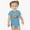 Blue, variant on Pastel Pumpkin Bodysuit for Infants, Ideal for Fall Festivities