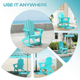 thumbnail image 6 of FODINGHILL Outdoor Rocking Chair Set of 2，HDPE All Weather Adirondack Rocking Chair For Indoor，Balcony，Garden，Porch，Aqua, 6 of 8