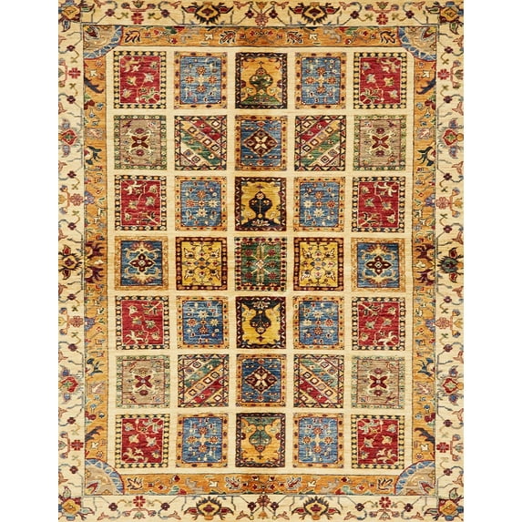 Ahgly Company Machine Washable Indoor Rectangle Abstract Red Fox Red Area Rugs, 8' x 12'