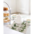 thumbnail image 4 of Farmhouse Green Garland Kitchen Dish Towels for Drying Dishes Set of 4, Spring Vintage Black Plaid Beige Waffle Weave Microfiber Hand Tea Bathroom Towels Quick Dry & Absorbent Towel 12x12, 4 of 7