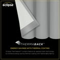 thumbnail image 6 of Eclipse Kids Dot Clip 100% Blackout Rod Pocket Back Tab 84" long x 40" wide Curtain panel in Grey, 6 of 8