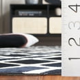 thumbnail image 5 of SAFAVIEH Studio Leather Tokora Geometric Area Rug, Black/Ivory, 5' x 8', 5 of 11